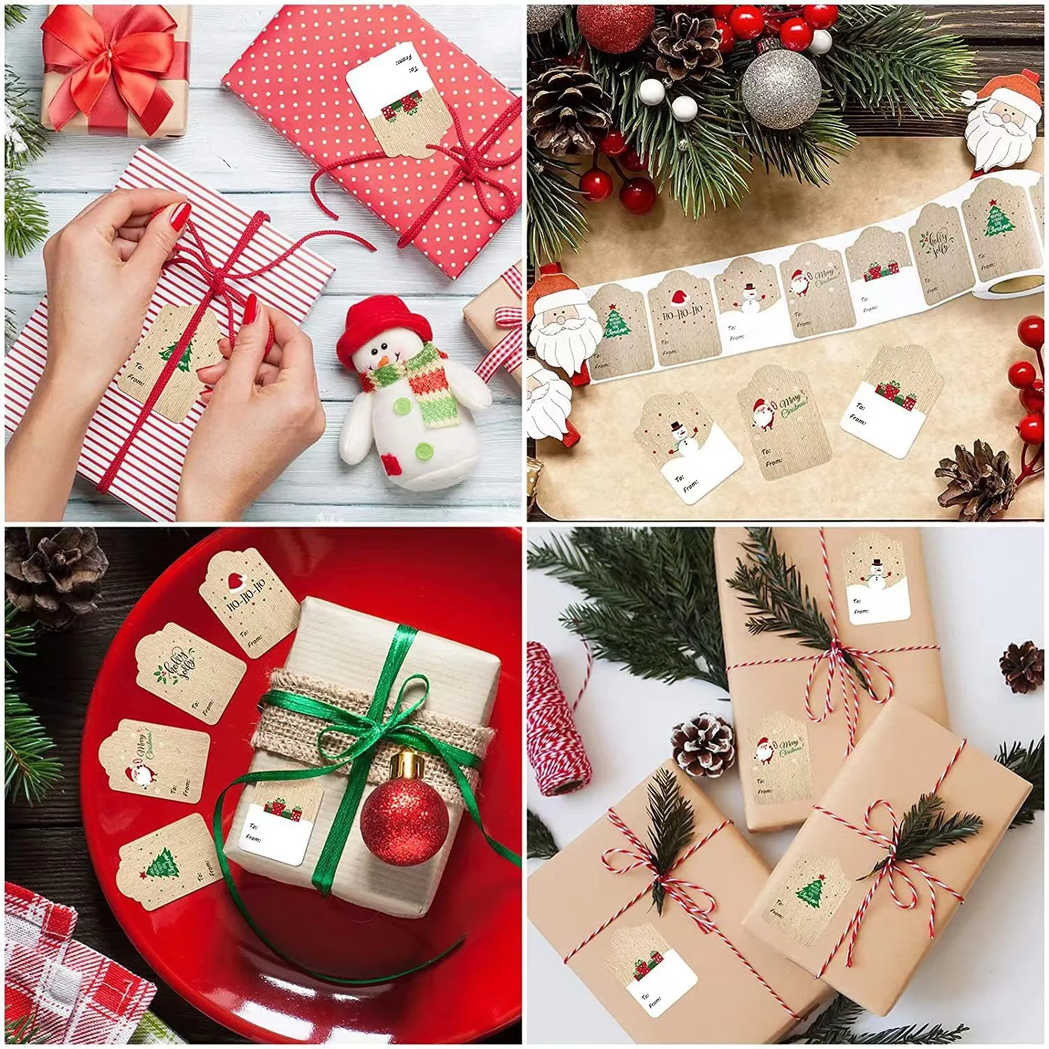 Title 1, Autocollants de Noël pour cadeaux et décoration...