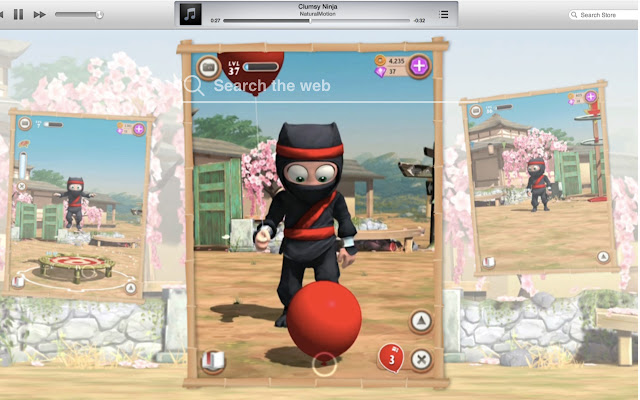 Clumsy Ninja HD Wallpapers Game Theme