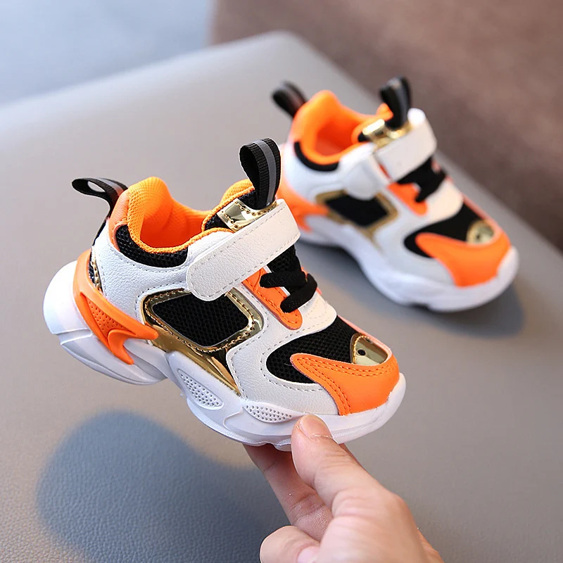 Meisjes sneakers mesh ademend, lichte kinderschoenen, enkellaarsjes voor meisjes, comfortabele en luchtige schoenen voor dagelijks gebruik.