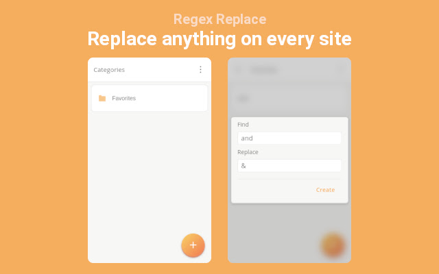 Regex Replace chrome extension