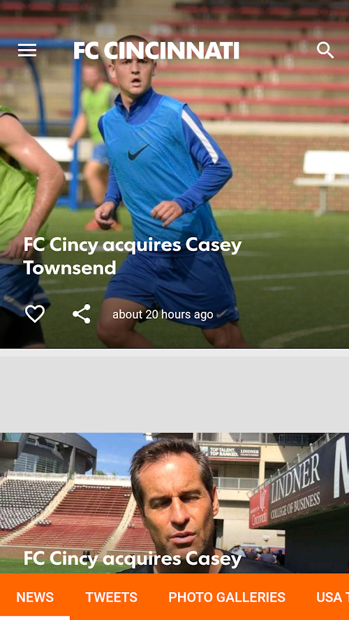 Android application FC Cincinnati Soccer screenshort