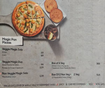 Pizza Hut menu 