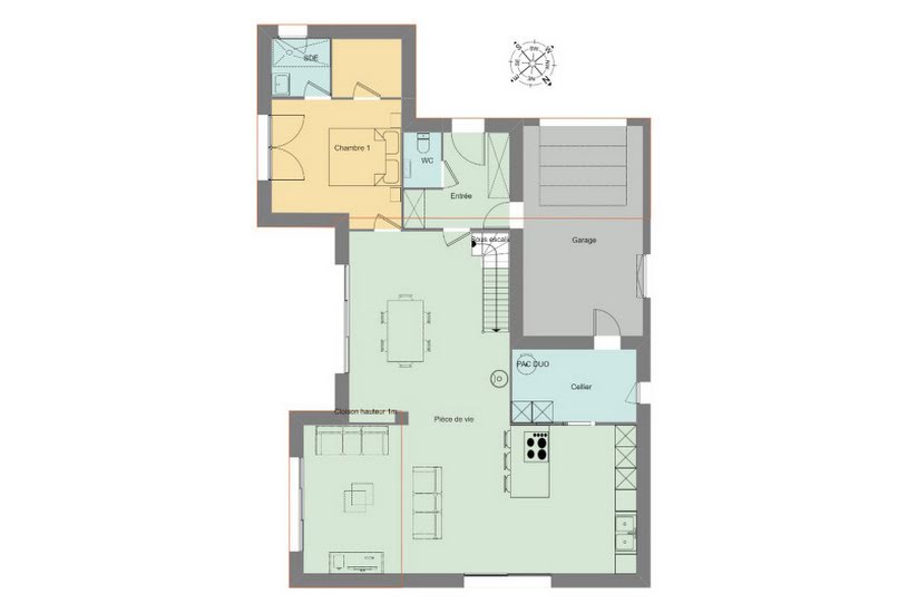  Vente Terrain + Maison - Terrain : 714m² - Maison : 139m² à Crach (56950) 