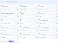 Aahar Cake Of The Day menu 4