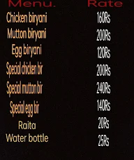 Biriyani Paradise menu 1