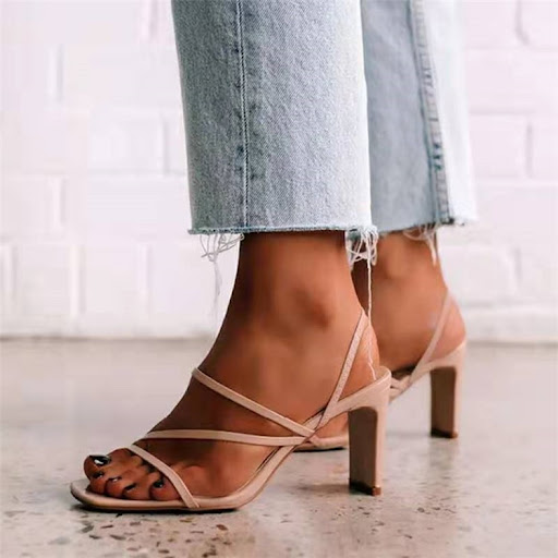 Title 5, Plus size womens high heel sandals. Comfortabl...