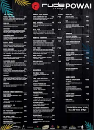 Rude Lounge menu 4