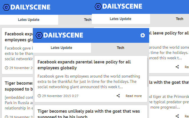 Daily Scene - Latest Blog News chrome extension