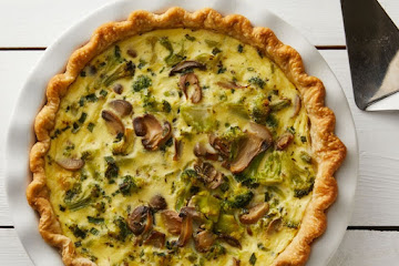 Broccoli-Mushroom Quiche