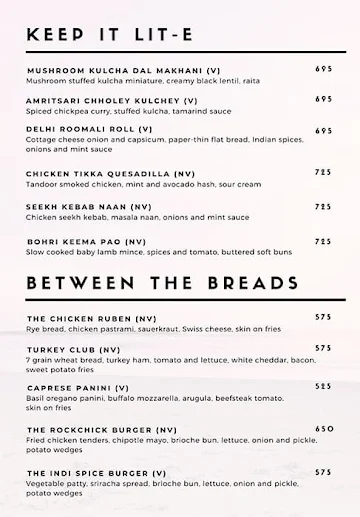 The Market - Westin Goa menu 