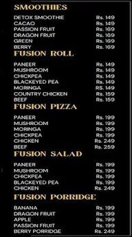 Vegiecroft Fusion menu 1