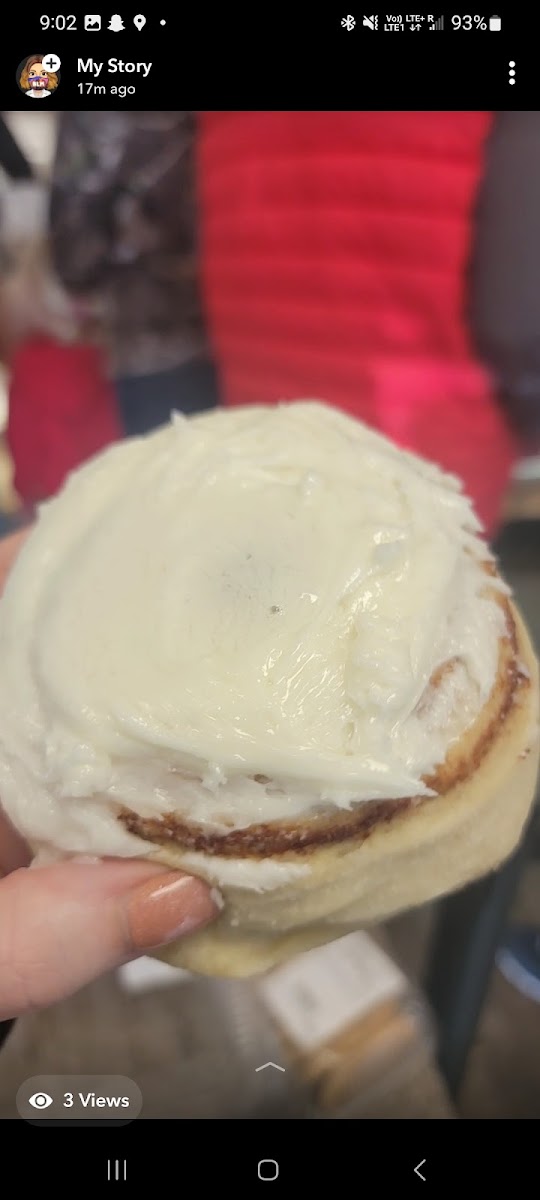 Best (and biggest) GF Cinnamon Roll I've EVER had!