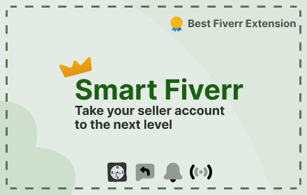 Smart Fiverr: Improve your fiverr seller account chrome extension