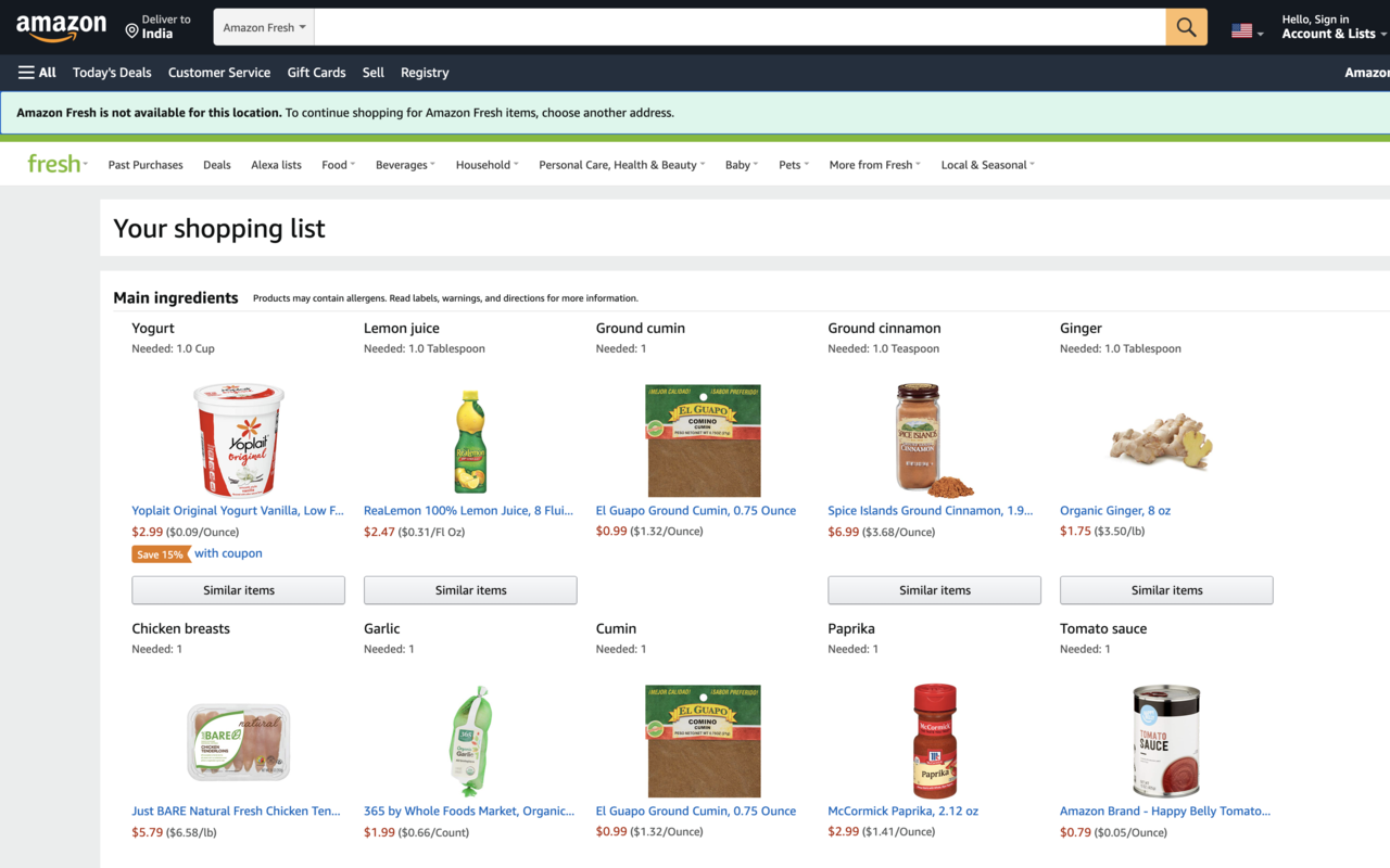 Cookin'Cart | One-click Grocery Purchase Preview image 7