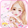 Pink Cartoon Lovely Girl Theme icon