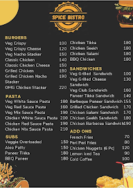 Spice Bistro menu 1