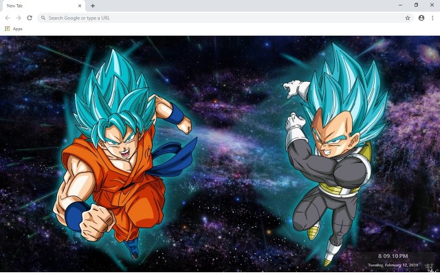 Dragon Ball Z Super New Tab