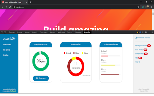 Accessbot - Web Accessibility Evaluation Tool