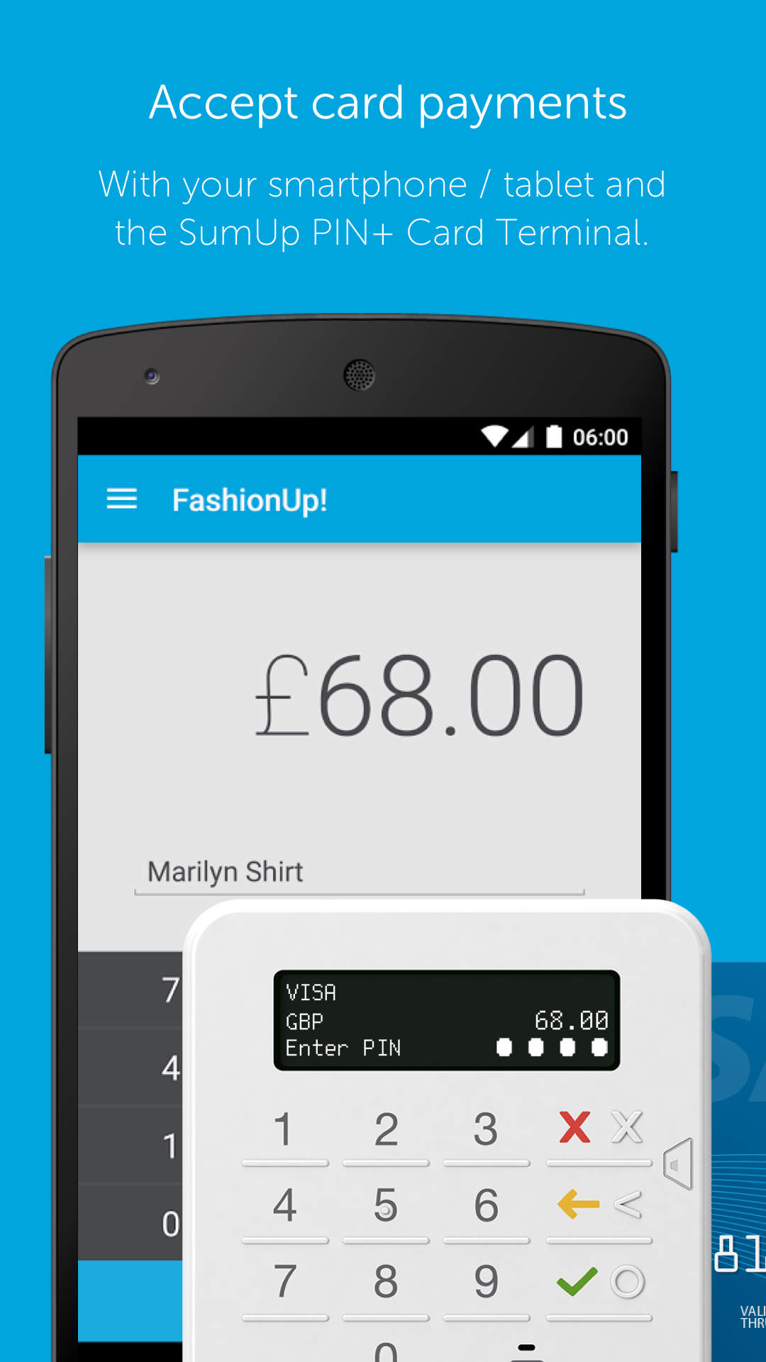 Android application SumUp screenshort