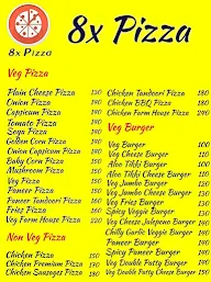 8X Pizza menu 2