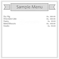 Amrit Bakers menu 1