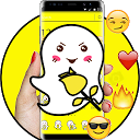 Cartoon Yellow Elfin Emoji Theme 1.1.1 APK ダウンロード