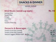 Prems Graama Bhojanam menu 2