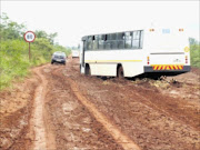 End of the road: Teachers around Mokwakwaila and surrounding villages complain about always being late due to slippery roads when it rains. Pic: MICHAEL SAKUNEKA. 15/02/2010. © Sowetan.