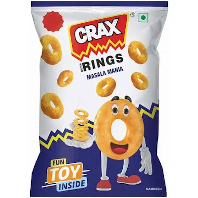 Crax Corn Rings Masala Mania Crisps - 55 gm