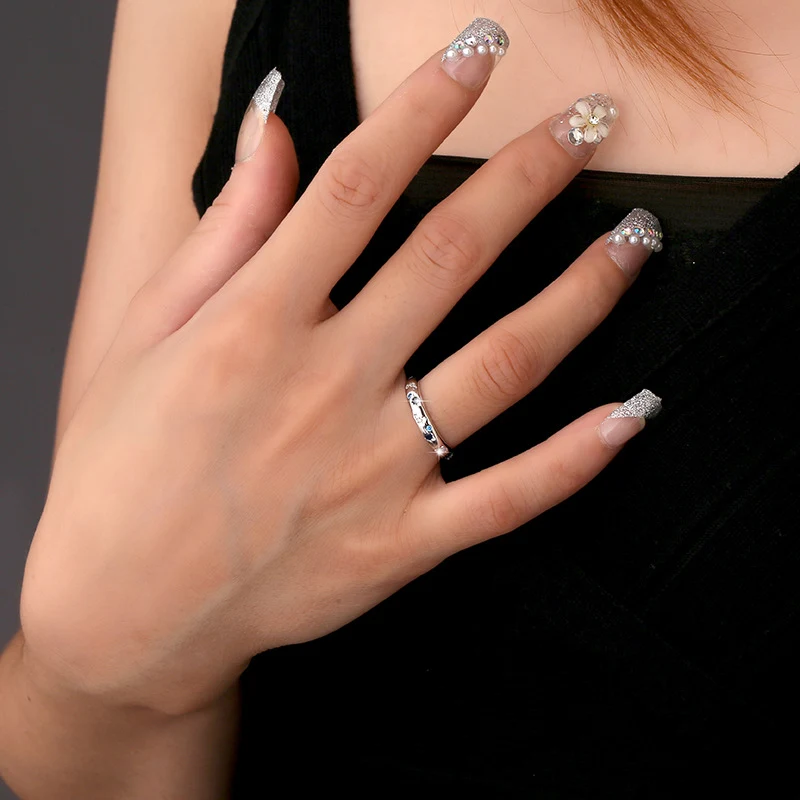 Title 2, Bague Étoile Brillante en Argent Sterling S925 ...
