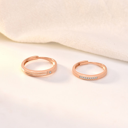 Title 2, Original S925 Sterling Silver Couple Ring, a be...
