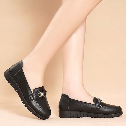 Title 2, Womens Soft Soled Comfortable Flat Working Lea...