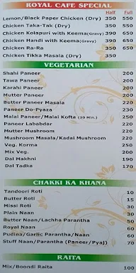 Mini's Royal Cafe menu 3