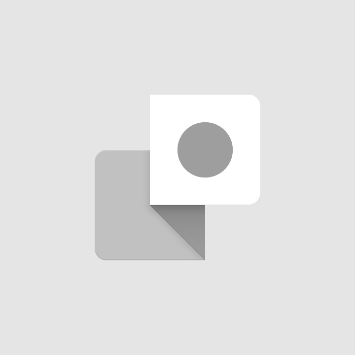 grey square folded into white square with circle