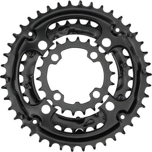 Samox 304ASS Chainring Set - 44/32/22t 104/64 BCD Aluminum Outer Ring Steel Middle/Inner Ring