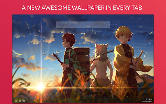 Zenitsu Agatsuma Wallpaper HD Custom New Tab