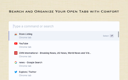 Tabs Organizer for Chrome