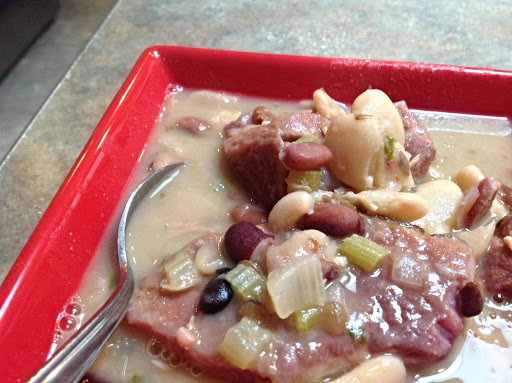 Smoky Ham Variety Bean Soup