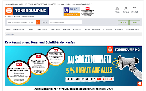 Toner-Dumping Suche