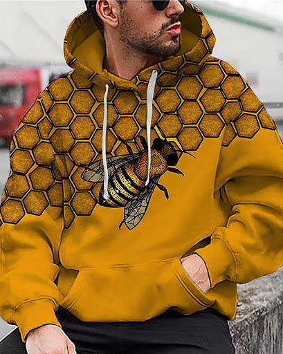 Title 3, Casual Hooded Long-sleeve Printed Pullover – Co...