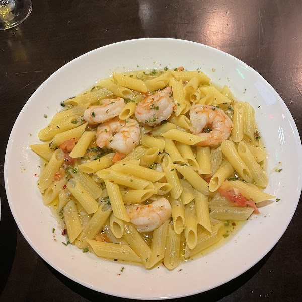 Shrimo Scampi with GF pasta