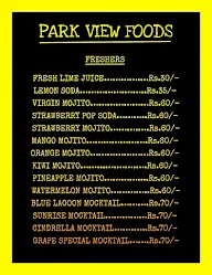 Park View Foods menu 1