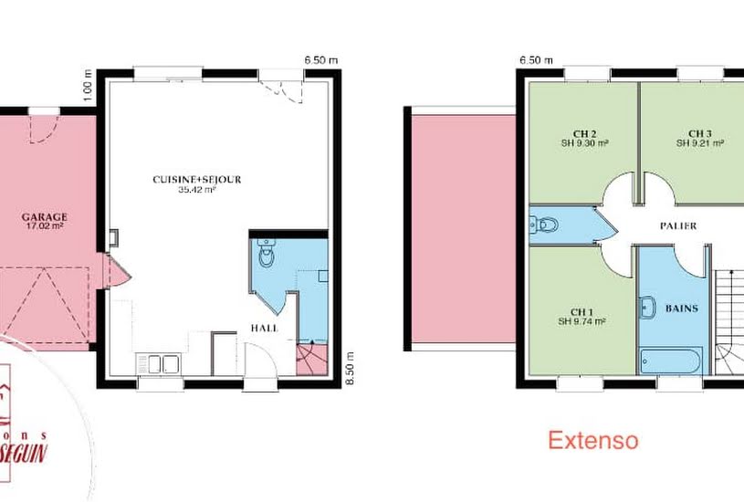  Vente Terrain + Maison - Terrain : 534m² - Maison : 96m² à Périgueux (24000) 