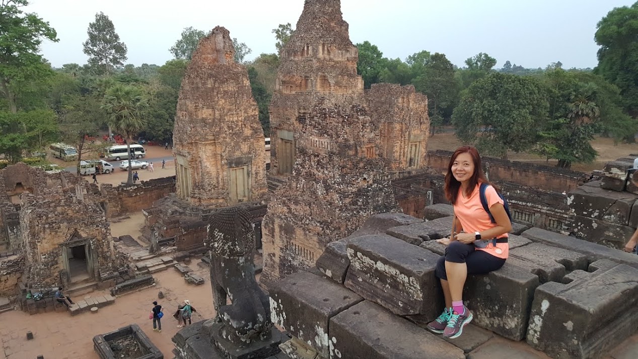 Pre Rup is a Hindu temple dedicated to Hindu God Shiva. It was built by King Rajendravarman II in the late 10th century.