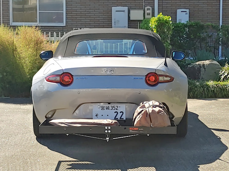 ロードスターのヒッチカーゴ・積載実験・🚙ロドキャン🎪に関するカスタム事例の投稿画像13枚目