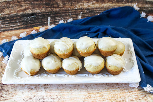 A platter of Donut Muffins.