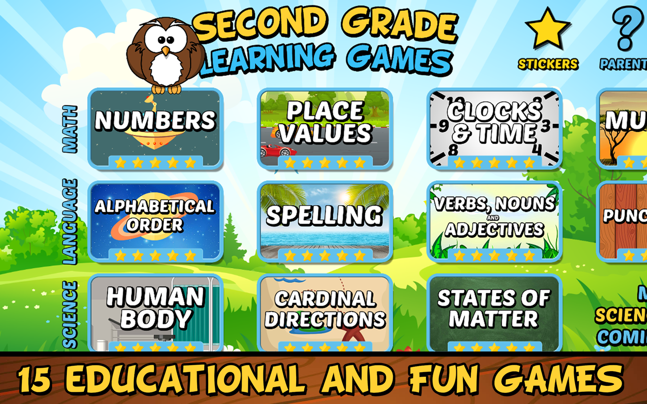 Games For 2nd Grade Students