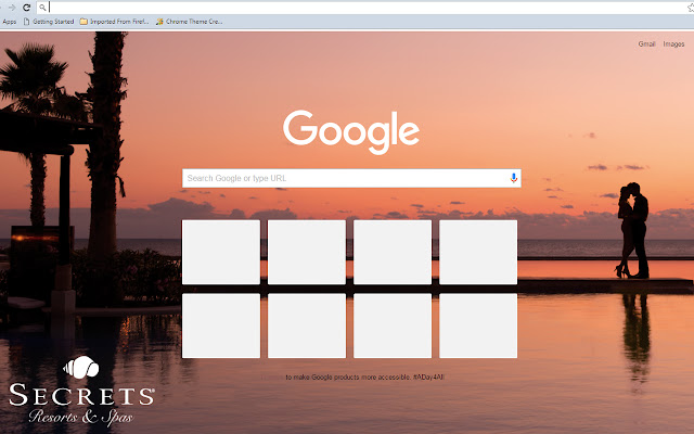 Secrets Resorts Theme chrome extension