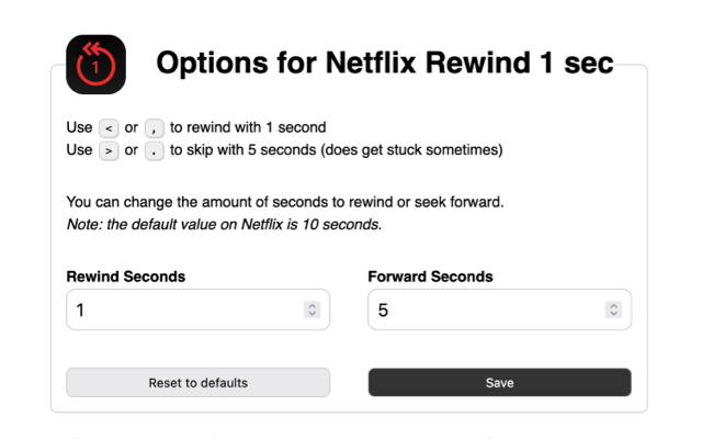 Netflix Rewind 1 sec Preview image 1