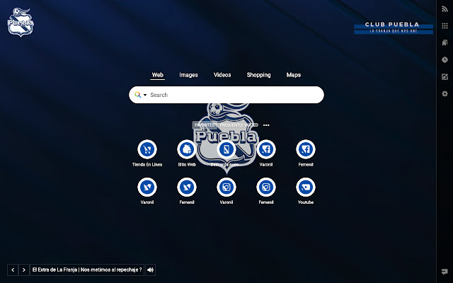 Club Puebla chrome extension